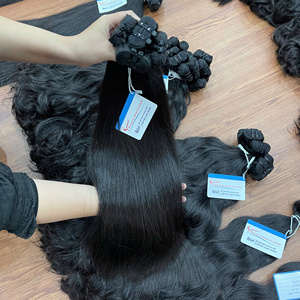 100% ผมดิบแบบตรงจากธรรมชาติผมยาวสองชั้นผมเวียดนามสีธรรมชาติพร้อมส่ง - Product Image 3