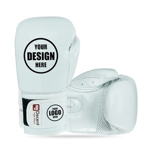 Guantes de boxeo de cuero genuino, guantes de MMA con logo personalizado, guantes de boxeo que absorben la humedad, guantes de boxeo profesionales para hombre - Product Image 5