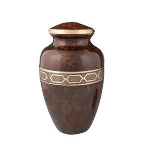 Classique élégant en gros fournitures funéraires en métal urnes urnes de crémation en métal urne de concepteur fait à la main de qualité supérieure - Product Image 2