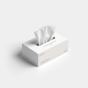 Caja de pañuelos faciales de 2 capas con logo personalizado impreso, hojas de papel suave desechables, papel rubí para el hogar, hotel, oficina, venta al por mayor a granel - Product Image 2