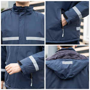 Veste réfléchissante extérieure pour hommes coupe-vent imperméable vêtements de travail de sécurité pour la construction nocturne - Product Image 3