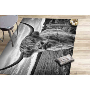 Tapis photo avec motif de vache des Highlands : tapis d'appoint antidérapant, avec poils doux - Product Image 4