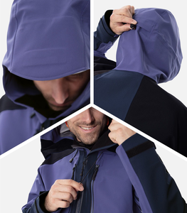 เสื้อกันลมสำหรับผู้ชายเสื้อแจ็คเก็ตมีฮู้ดกันน้ำและโลโก้ตามสั่งสำหรับฤดูหนาวอินเทรนด์พิเศษ - Product Image 4