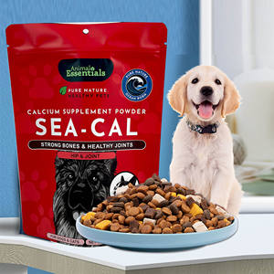 कस्टम मुद्रित स्टैंड अप पाउच पुनः प्रयोज्य पालतू जानवर भोजन बैग प्लास्टिक पैकेजिंग जिपर बैग - Product Image 1