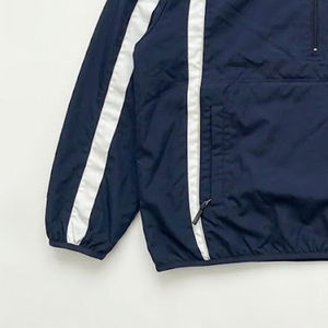 Conjunto Deportivo para Hombre 2 en 1, Impermeable, Azul Marino, con Estampado y Bloques de Color, Chaqueta con Capucha y Cremallera y Pantalones - Product Image 4