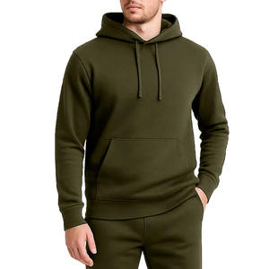 เสื้อผ้าผู้ชายคุณภาพสูงขายส่ง เสื้อคลุมผ้าฝ้าย 100% แขนยาว เสื้อสเวตเชิ้ตผ้าฟลีซสำหรับฤดูหนาว เสื้อฮู้ดผู้ชายพร้อมโลโก้สั่งทำ - Product Image 6