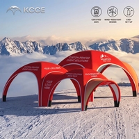 Tente gonflable personnalisée avec logo, résistante au vent, pour événements, dôme gonflable robuste, hermétique, pour stand de festival en montagne
