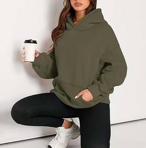 Vente en gros directe de l'industrie de la sérigraphie Sweatshirts à capuche et sweatshirts à la mode 80% 20 Sweatshirts à capuche et sweatshirts en molleton de coton - Product Image 6