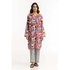 ชุดเซ็ตเสื้อผ้าผู้หญิงสีขาวนวล ผ้าเครปพิมพ์ลายลำลอง ชุดเซ็ต 2 ชิ้น กางเกงขาสั้น ไซส์ XXS-3XL สำหรับฤดูใบไม้ผลิ/ฤดูร้อน - Product Image 3