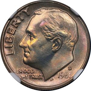 Pièce de collection rare 2014 Big D Roosevelt Dime - Product Image 5