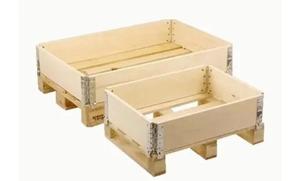 Single-Faced Plywood Collapsible Pallet Collar Environmentally Friendly with 4 <b>Hinges</b> Quick Assembly - Product Image 3