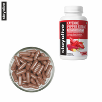 Poivre de Cayenne 8000mg, Gingembre 1500mg, Ail 1500mg, Curcuma 1500mg, Racine de Betterave 3000mg, Poivre Noir 120 | Capsules de capsaïcine