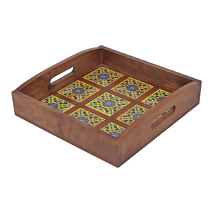 La mayoría de las bandejas de madera hechas a mano de diseño de lujo y de moda para servir la comida a precios asequibles uso en el hogar y el hotel - Product Image 2