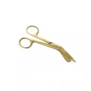 Tijeras de enfermera de vendaje quirúrgico de oro completo 4,5, tijeras de laboratorio de vendaje médico, tijeras de cirugía ortopédica - Product Image 6