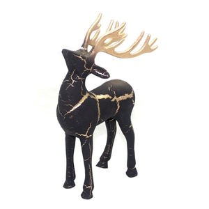 Style unique fait à la main en vrac chambre décor bureau Sculpture maison décorative aluminium rêne cerf Sculptures Figurines abstraites - Product Image 1