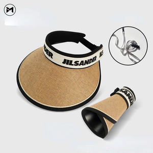 Unisex 2024 tendencia de moda plegable al aire libre Casual sombrilla sombrero de ala grande sombrero de paja de vinilo para fiesta diaria o uso de pesca - Product Image 5