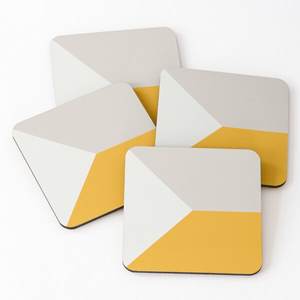 Best Selling Enamel Finishing Tea <b>Coasters</b> Pads Modern Design Top Quality Wooden Tea <b>Coaster</b> <b>Set</b> With Holder for Kitchen Used - Product Image 1