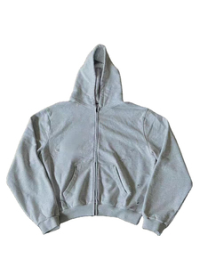 Service OEM – Sweat à capuche vintage en molleton de coton uni, style streetwear d'hiver, délavé à l'acide, haute qualité, effet vieilli - Product Image 4