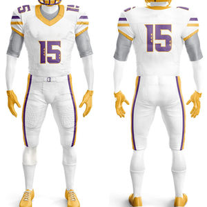 ชุดเครื่องแบบฟุตบอลของผู้ชายชุดเครื่องแบบอเมริกันฟุตบอลดีไซน์ใหม่ - Product Image 4