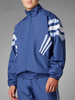 Veste de sport coupe-vent d'hiver pour homme à capuche en polyester/nylon, séchage rapide et écologique, idéale pour l'entraînement de football