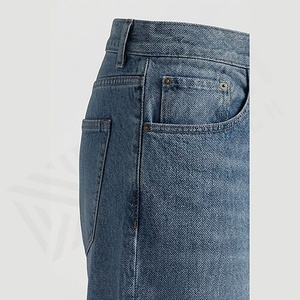 Pantalones Vaqueros Holgados y Rectos de Moda para Hombre, Pantalones Casuales de Mezclilla Personalizados al por Mayor - Product Image 5