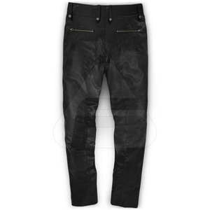 Pantalones de Cuero Genuino para Hombre, Servicio OEM, Logotipo Personalizado, Ligeros, Resistentes al Viento, Casuales, Antiarrugas, Cómodos, Elásticos, Corte Recto - Product Image 2