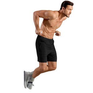 High Quality Black Fight <b>Men's</b> <b>Shorts</b> Martial Wear <b>Long</b> Fit Fighter 100% Cotton Solid Casual - Product Image 2