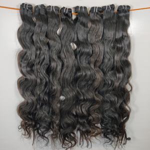 Mèches brésiliennes naturelles Remy indiennes, cheveux humains bruts, extensions de cheveux vierges naturels, cuticules alignées de haute qualité - Product Image 4