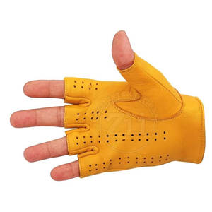 Best-Selling Winter <b>Fingerless</b> <b>Leather</b> <b>Gloves</b> New Design Fashionable Plain Style for Daily Use Sports Casual Driving - Product Image 3
