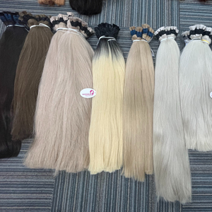 Meilleures extensions de cheveux vietnamiennes en vrac, 100% cheveux humains vierges non traités Remy, sans nœuds, toutes les couleurs disponibles - Product Image 1