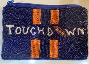 Decorative Handmade Beaded Bow Coin Pouch Nylon Eco-Friendly Fashion Zipper Makeup <b>Bag</b> Glass Beads Holiday Promotional <b>Gift</b> - Product Image 5