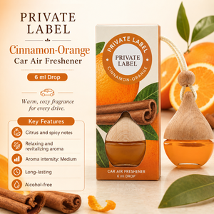 Ambientador para Auto con Aroma a Canela y Naranja, Marca Privada, 6ml, OEM |   Fragancia para Auto Sin Alcohol |   España UE - Product Image 2