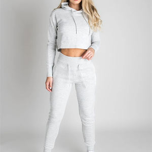 ชุดวอร์มผ้าคอตตอนใส่ได้ทั้งชายและหญิงมีฮู้ดผ้าฟลีซดีไซน์โลโก้ออกแบบได้ตามต้องการสำหรับฝึกซ้อมกลางแจ้ง - Product Image 2