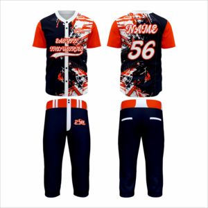 Uniformes de Béisbol Unisex de Alta Calidad, 100% Poliéster, Secado Rápido, Transpirables, Personalizables con Nombre de Equipo, Servicio OEM, Pakistán - Product Image 5