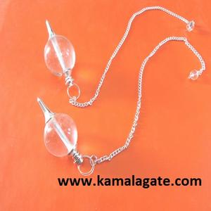 Aventurine jaune naturelle boule de cristal pendule Quartz Agate cristal de radiesthésie avec chaîne en métal style Chakra pendules de pierres précieuses - Product Image 6