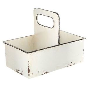 Caddy galvanizado decorativo para decoración de sala de estar de granja utilizado como almacenamiento para revistas de controles remotos - Product Image 6