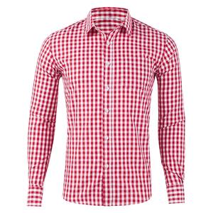 Camisas ajustadas informales con botones de manga larga para hombre, camisetas de franela transpirables con estampado a cuadros - Product Image 4
