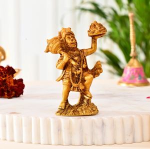 Estatua de Resina Religiosa de Bajrangbali Hanuman Ji, Hecha a Mano y Pintada a Mano, para Decoración Tradicional del Hogar y Bodas, y como Regalo - Product Image 2