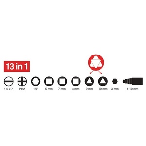 SCHUEBO 820 M03 13-Function Key Cabinet <b>Switch</b> with Bit <b>Adapter</b> Hex Keys Product - Product Image 6