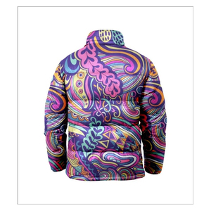 Chaqueta recortada de invierno para hombre y mujer, con capucha, cálida, con cremallera, cuello levantado, estilo callejero, tela de lona - Product Image 2