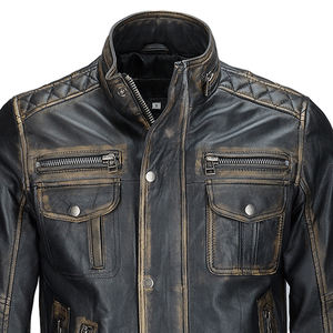 Chaquetas de Cuero para Hombre de Alta Calidad Hechas en Fábrica al Mejor Precio, Diferentes Colores Disponibles al Mejor Precio de Venta, Chaqueta de Cuero para Hombre - Product Image 5