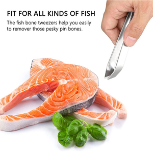 Pinzas de acero inoxidable para quitar huesos de mariscos, pinzas para Chef, utensilios de cocina, pinzas para huesos de pescado - Product Image 6