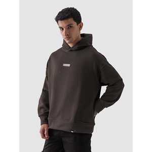 Sudadera con Capucha Marrón Mocha Desgastada, Talla XXS, Estilo Urbano, 100% Algodón, Sudadera de Invierno con Cierre de Cremallera - Product Image 5