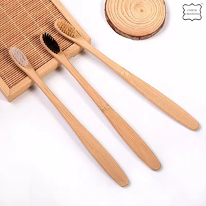 แปรงสีฟันสำหรับผู้ใหญ่แปรงสีฟันถ่านไม้ไผ่แบบนุ่มเป็นมิตรต่อสิ่งแวดล้อมสำหรับเด็กมีโลโก้สลักตามต้องการ - Product Image 2