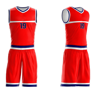 Ensemble de maillots de basket-ball réversibles personnalisés vêtements d'été respirants uniformes d'équipe imprimés pour unisexe 100% polyester sublimation - Product Image 5