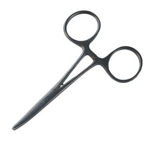 Pince à pêche à la mouche 5 pouces sculptée avec goupille, finition noire, en acier inoxydable, outils de pêche à la mouche - Product Image 1