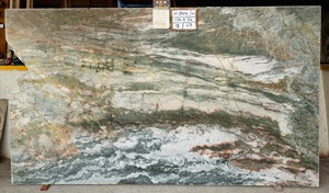 Panneau mural moderne en pierre naturelle verte indienne SILO INDIA AP001, dalle de pierre lavante, poli, pour villa, évier de cuisine - Product Image 2