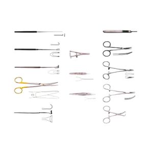 Juego de instrumentos quirúrgicos de blefaroplastia autoclavable Manual de acero inoxidable de primera calidad, tijeras, fórceps, retractores, soporte de aguja - Product Image 2