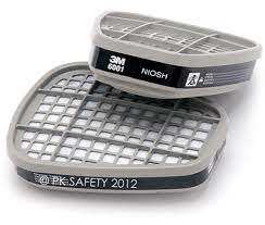 Cartucho de vapor orgánico 3M 6001, certificado NIOSH, utilizado en entornos de construcción, minería, petróleo y gas y procesamiento de alimentos - Product Image 2