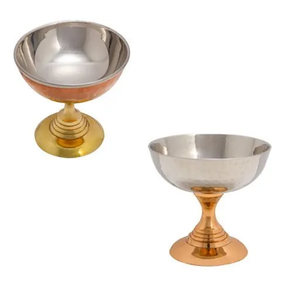 ชามทำไอศกรีมจากทองแดงและสแตนเลสชามทำไอศกรีมฐานทองเหลือง - Product Image 4